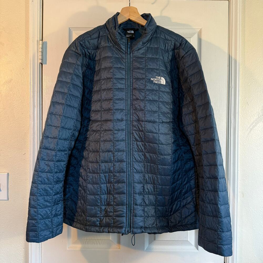 The North Face Mens Thermoball Eco Jacket NF0A4QSP Blue Size XLarge